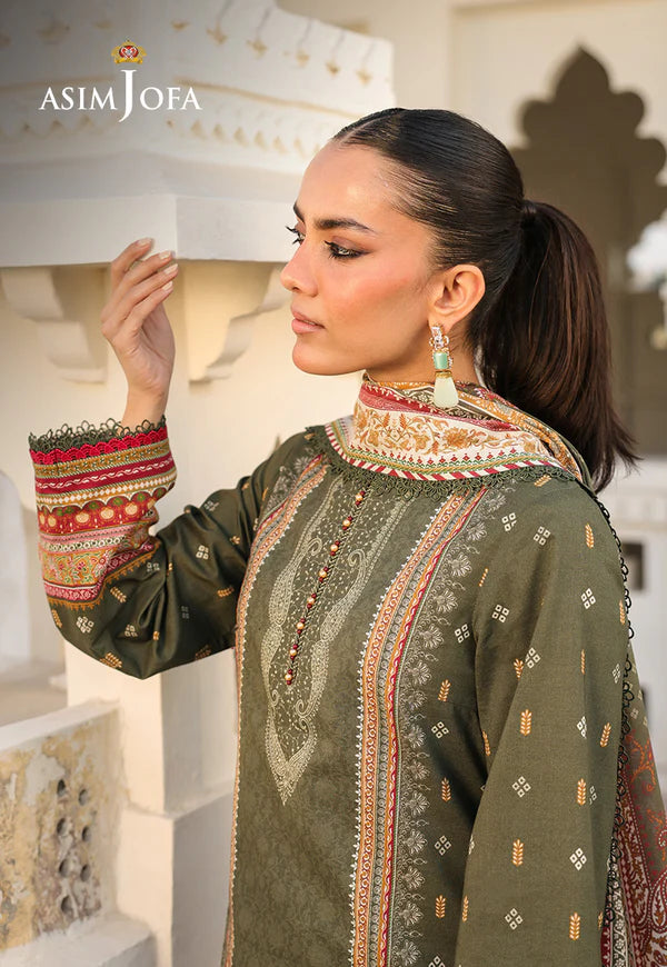 AJUBF-74 DIGITAL PRINTED LAWN 3 PCS