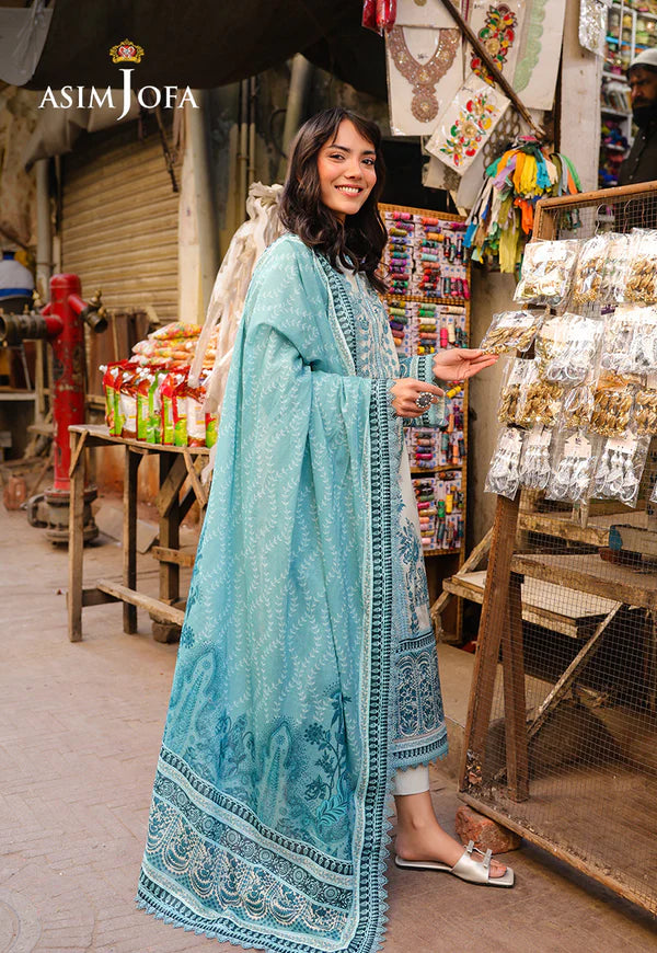 AJUBF-75 DIGITAL PRINTED LAWN 3 PCS