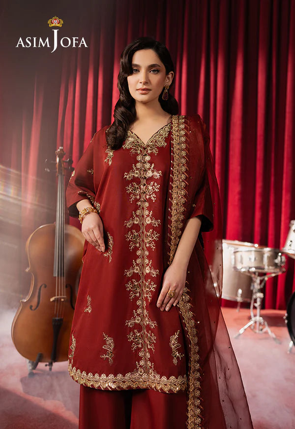 AJPF-12 EMBROIDERED SILK 3 PCS