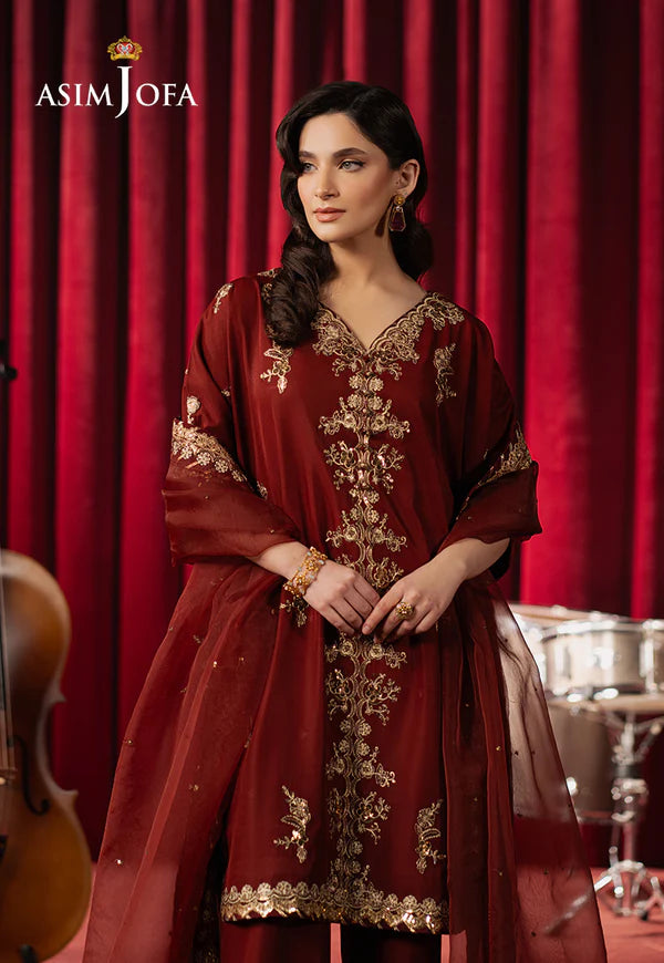 AJPF-12 EMBROIDERED SILK 3 PCS