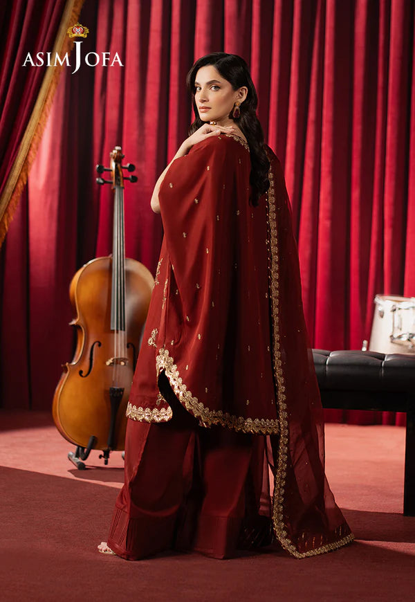 AJPF-12 EMBROIDERED SILK 3 PCS