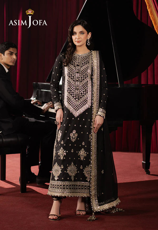 AJPF-01 EMBROIDERED SILK 3 PCS