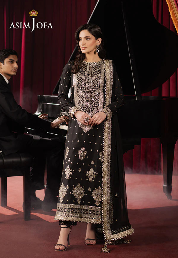 AJPF-01 EMBROIDERED SILK 3 PCS