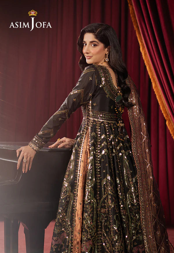 AJPF-38 EMBROIDERED SHIMMER SILK 3 PCS