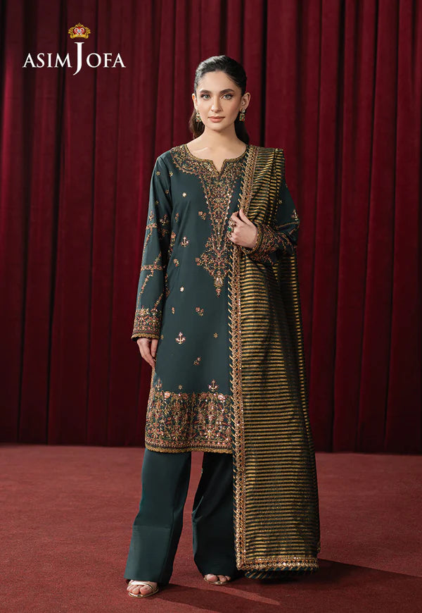 AJPF-05 EMBROIDERED SILK 3 PCS