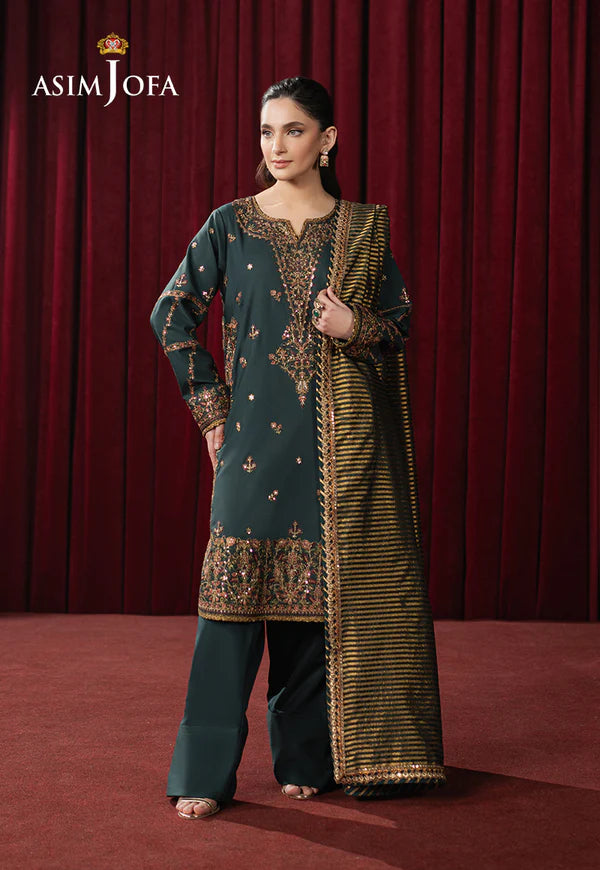 AJPF-05 EMBROIDERED SILK 3 PCS