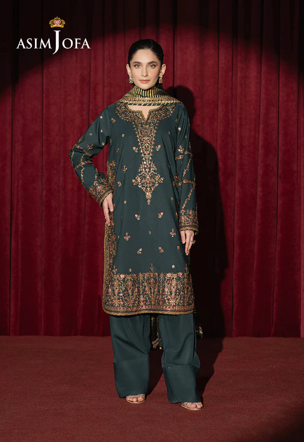 AJPF-05 EMBROIDERED SILK 3 PCS