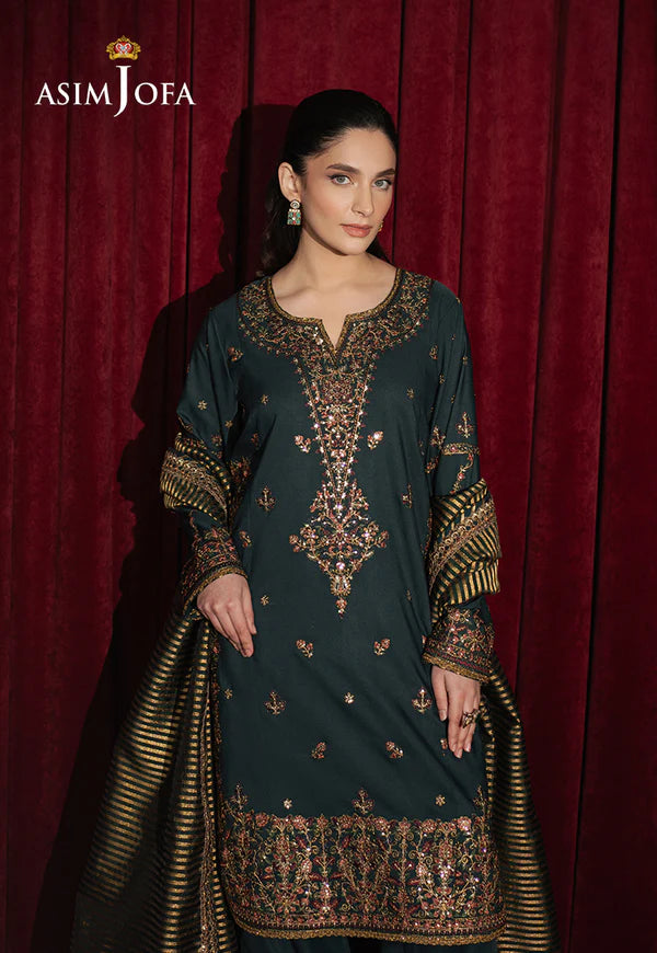 AJPF-05 EMBROIDERED SILK 3 PCS