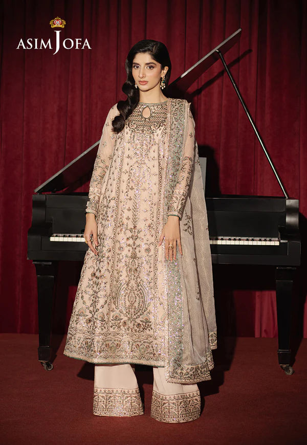 AJPF-33 EMBROIDERED ZARI NET AYUDHIA 3 PCS