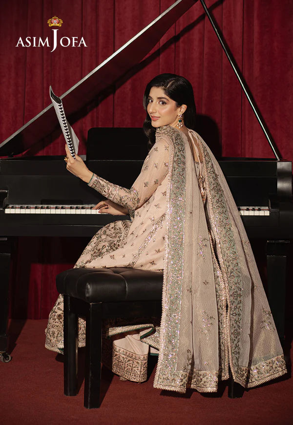 AJPF-33 EMBROIDERED ZARI NET AYUDHIA 3 PCS