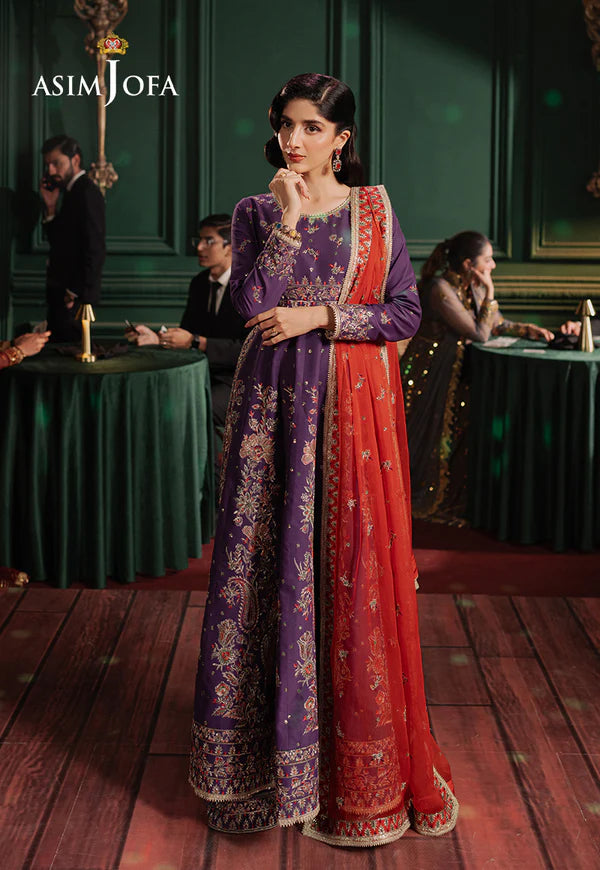 AJPF-23 EMBROIDERED LAWN SILK 3 PCS