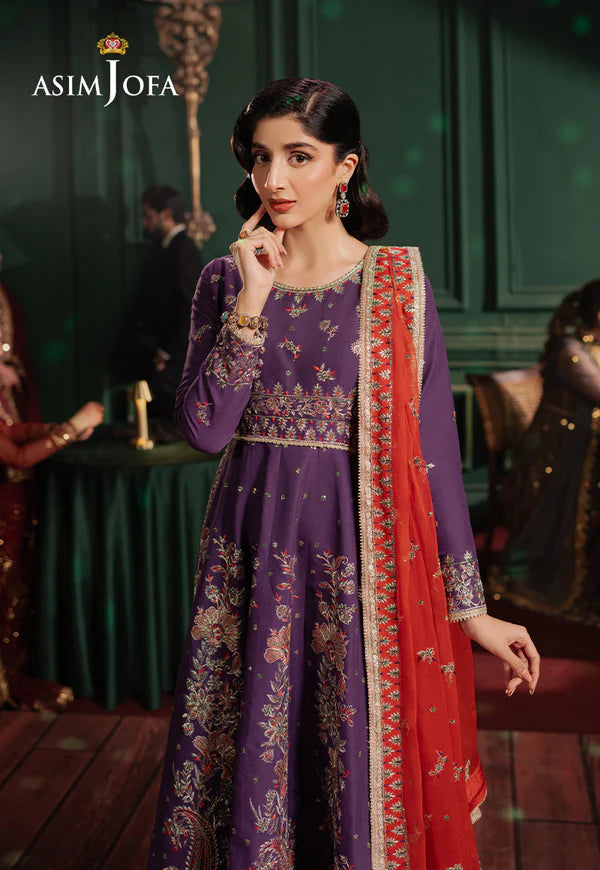 AJPF-23 EMBROIDERED LAWN SILK 3 PCS