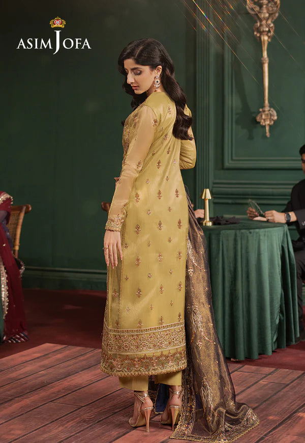 AJPF-26 EMBROIDERED ZARI NET 3 PCS