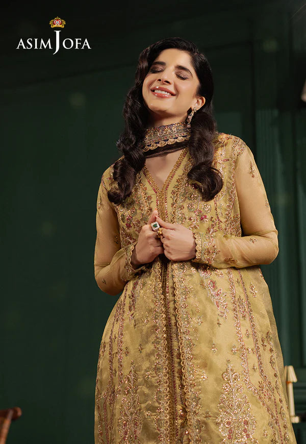 AJPF-26 EMBROIDERED ZARI NET 3 PCS