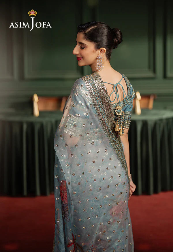 AJPF-27 PRINTED EMBROIDERED SAREE 2 PCS