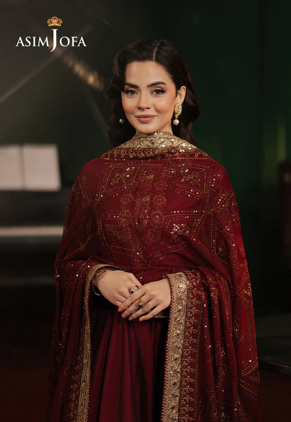 AJPF-15 EMBROIDERED TWO TONE COTTON SILK 2 PCS