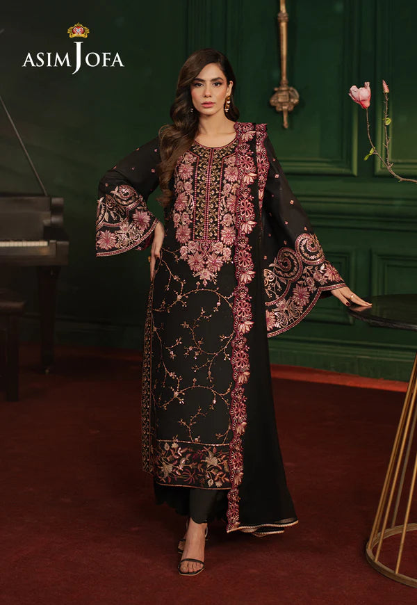 AJPF-19 EMBROIDERED SILK 3 PCS