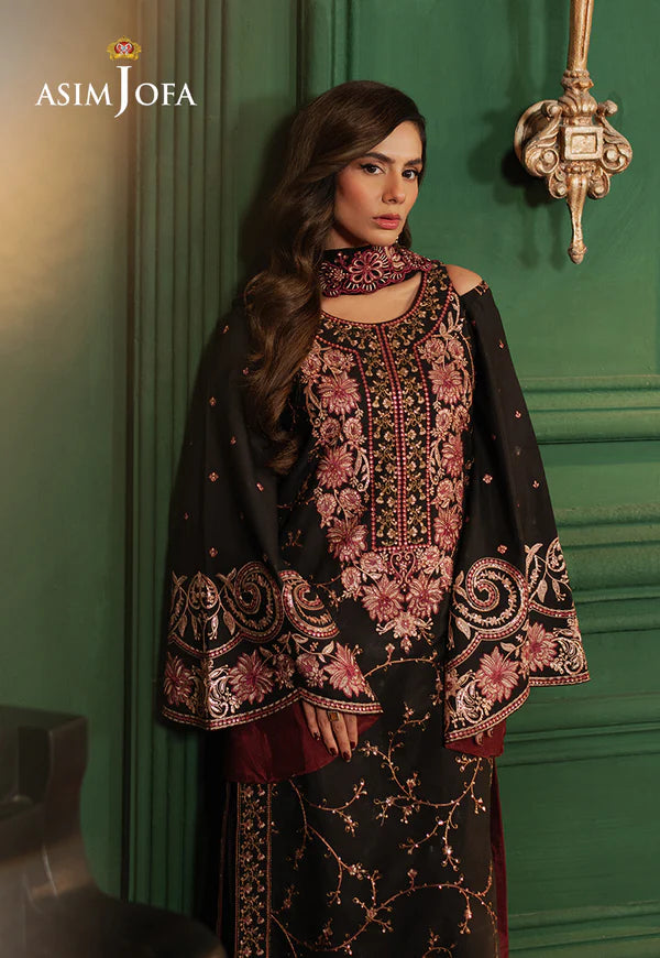 AJPF-19 EMBROIDERED SILK 3 PCS