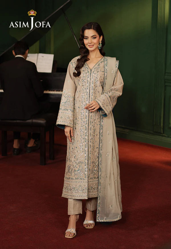 AJPF-29 EMBROIDERED SILK 2 PCS