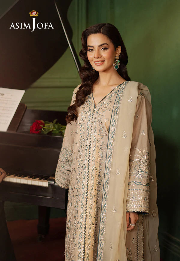 AJPF-29 EMBROIDERED SILK 2 PCS