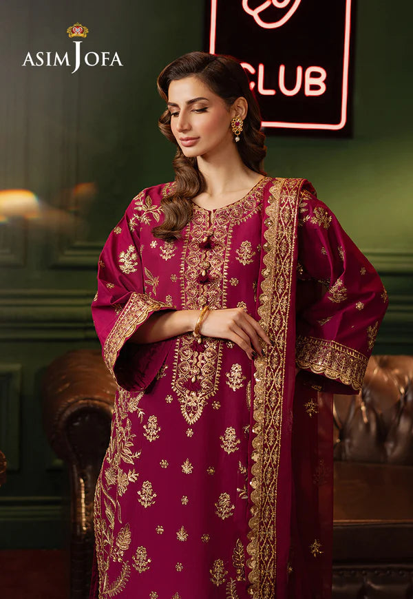 AJPF-13 EMBROIDERED LAWN SILK 3 PCS