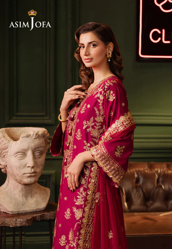 AJPF-13 EMBROIDERED LAWN SILK 3 PCS