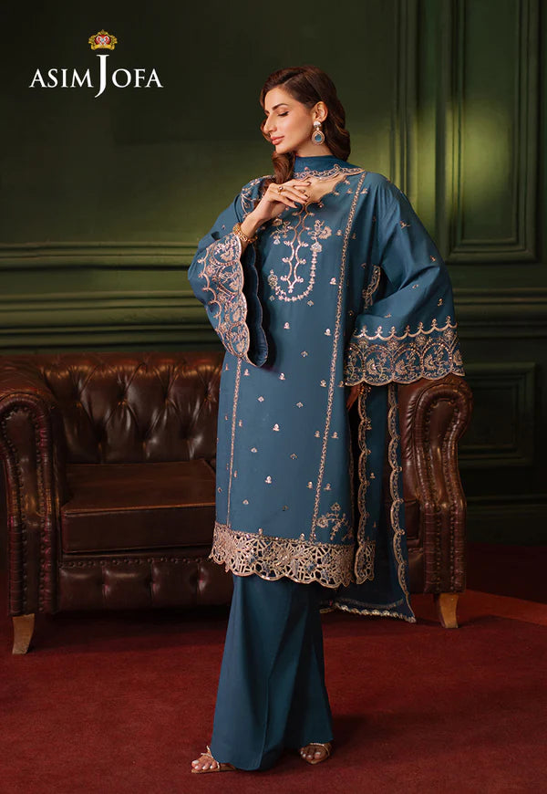 AJPF-10 EMBROIDERED SILK 3 PCS