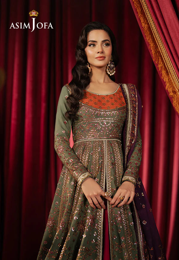 AJPF-37 EMBROIDERED SPUN RAW SILK 3 PCS