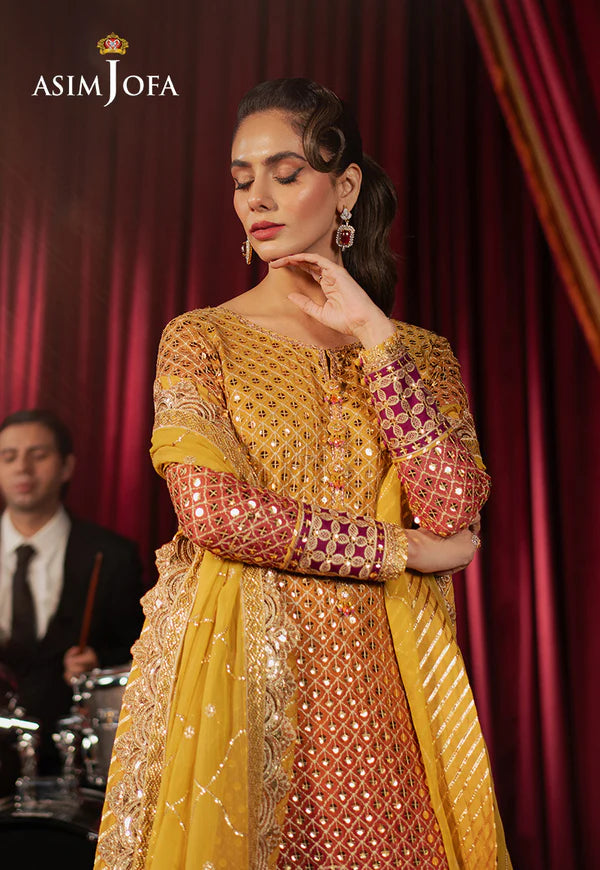 AJPF-25 EMBROIDERED CHIFFON 3 PCS