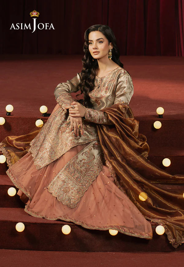 AJPF-16 EMBROIDERED ZARI TISSUE 3 PCS