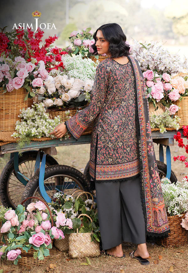 AJUUB-09 Printed Lawn 3 Pcs