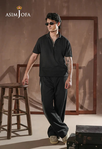 AJMPO-13 ZIPPER POLO T-SHIRT 1 PC