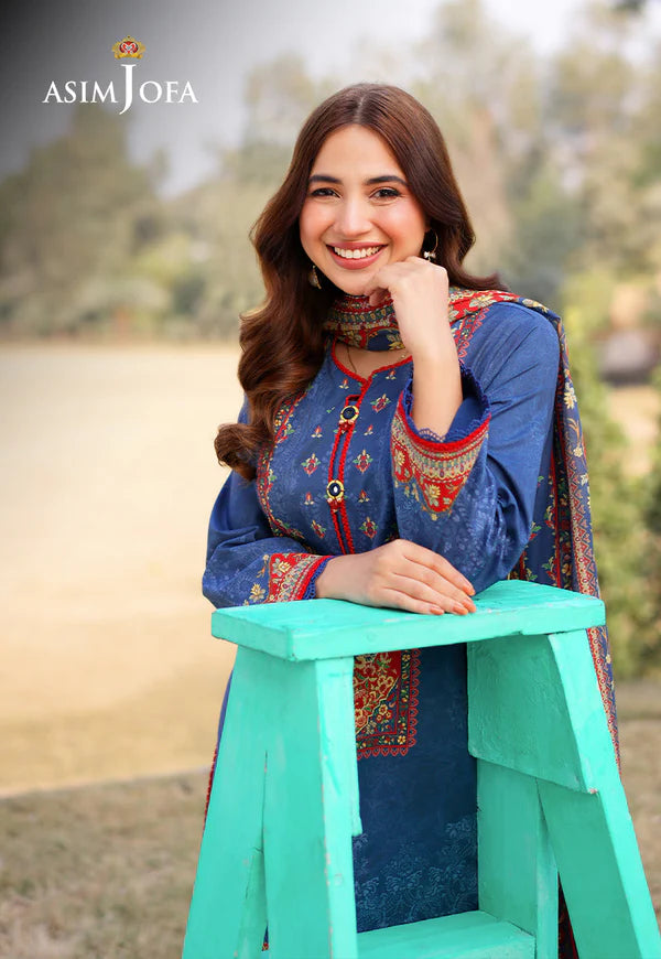 AJUUB-10 Printed Lawn 3 Pcs