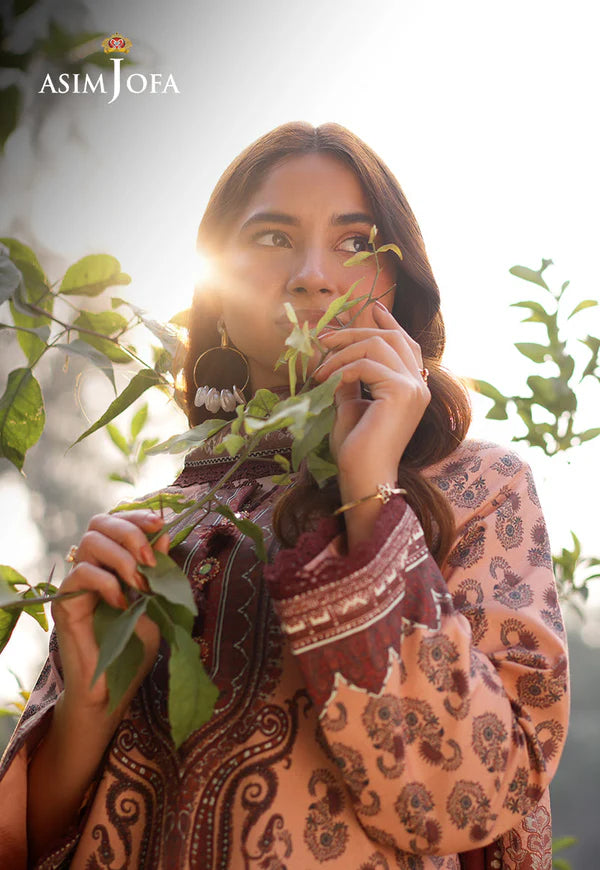 AJUUB-18 Printed Lawn 3 Pcs