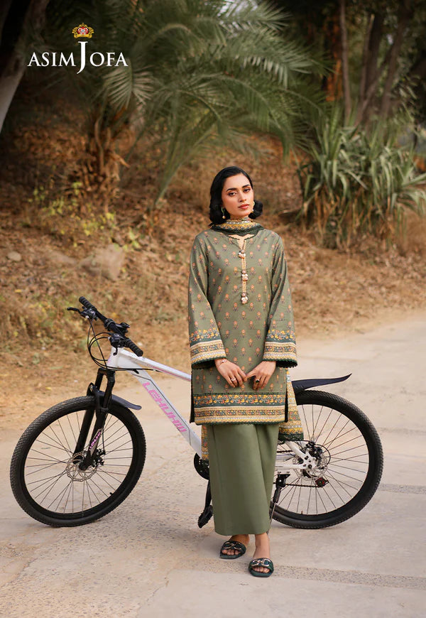 AJUUB-15 Printed Lawn 3 Pcs