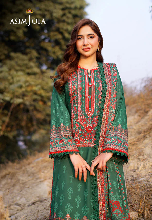 AJUUB-11 Printed Lawn 3 Pcs