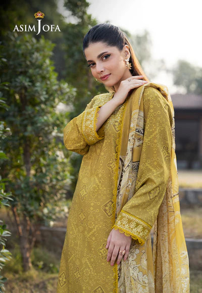 AJPB-91 PRINTED EMBROIDERED CAMBRIC 3 PCS