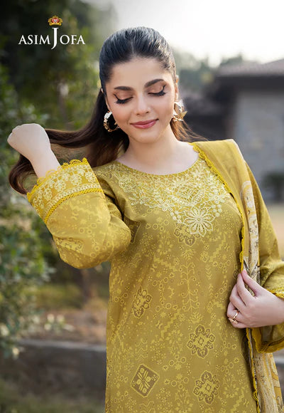 AJPB-91 PRINTED EMBROIDERED CAMBRIC 3 PCS