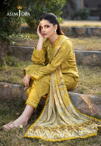 AJPB-91 PRINTED EMBROIDERED CAMBRIC 3 PCS