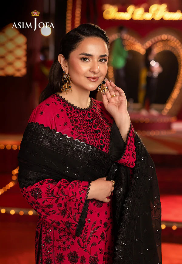 AJLF-11 EMBROIDERED BOSKI SILK 3 PCS