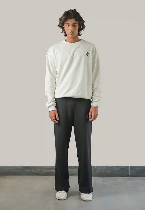 AJWET-06 UNISEX OFF-WHITE OVERSIZED SWEATER 1 PC