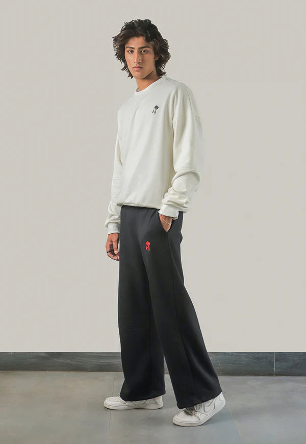 AJWET-06 UNISEX OFF-WHITE OVERSIZED SWEATER 1 PC