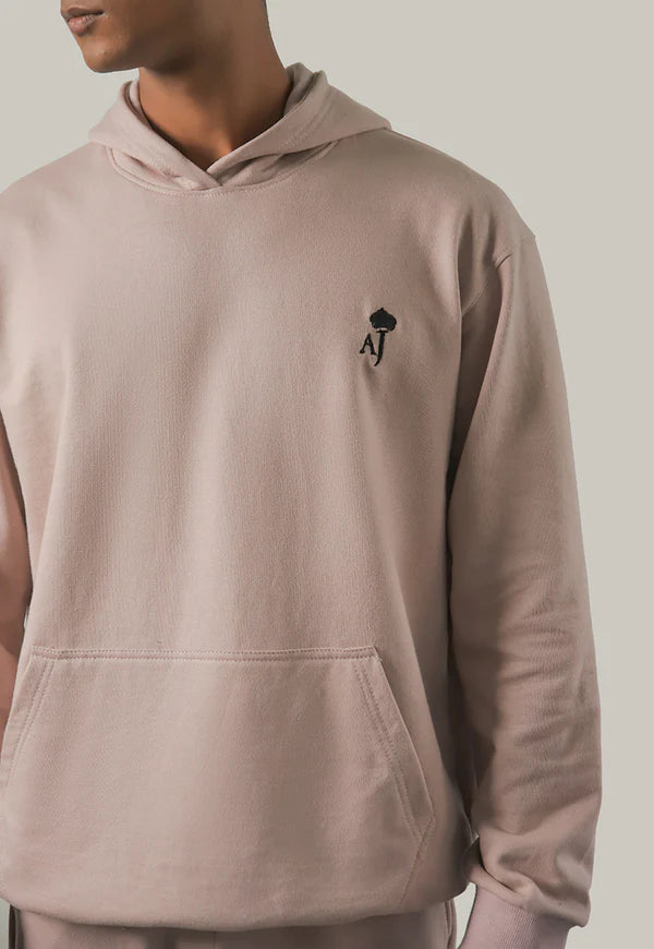 AJWET-02 UNISEX LINEN BEIGE HOODIE 1 PC