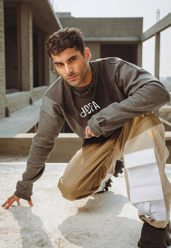 AJWPT-02 UNISEX PANELED SWEATSHIRT 1 PC