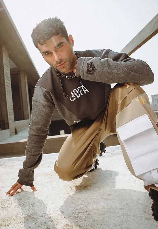 AJWPT-02 UNISEX PANELED SWEATSHIRT 1 PC