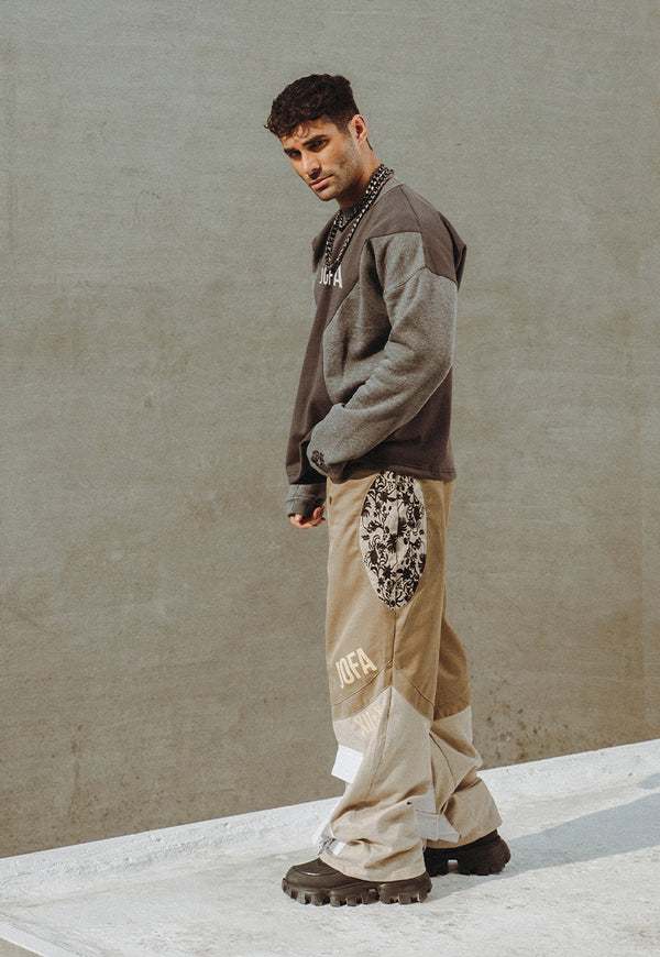 AJWPT-02 UNISEX PANELED SWEATSHIRT 1 PC