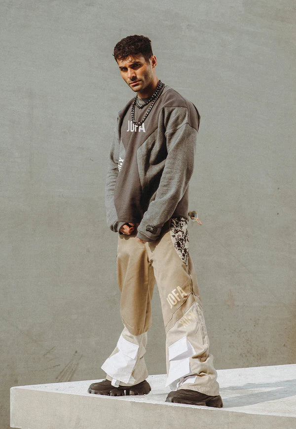 AJWPT-02 UNISEX PANELED SWEATSHIRT 1 PC