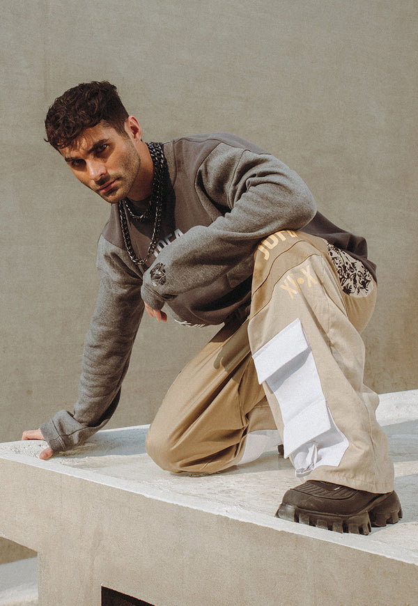 AJWPT-02 UNISEX PANELED SWEATSHIRT 1 PC