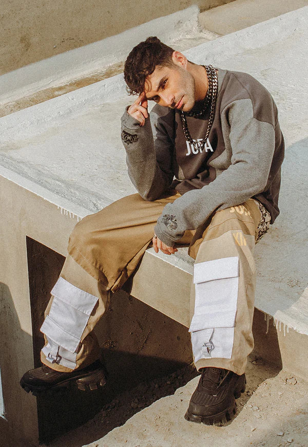 AJWPT-02 UNISEX PANELED SWEATSHIRT 1 PC