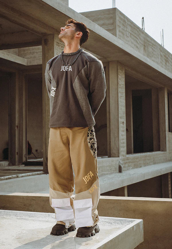 AJWPT-02 UNISEX PANELED SWEATSHIRT 1 PC